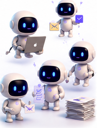 A team of friendly AI agents taking on the work